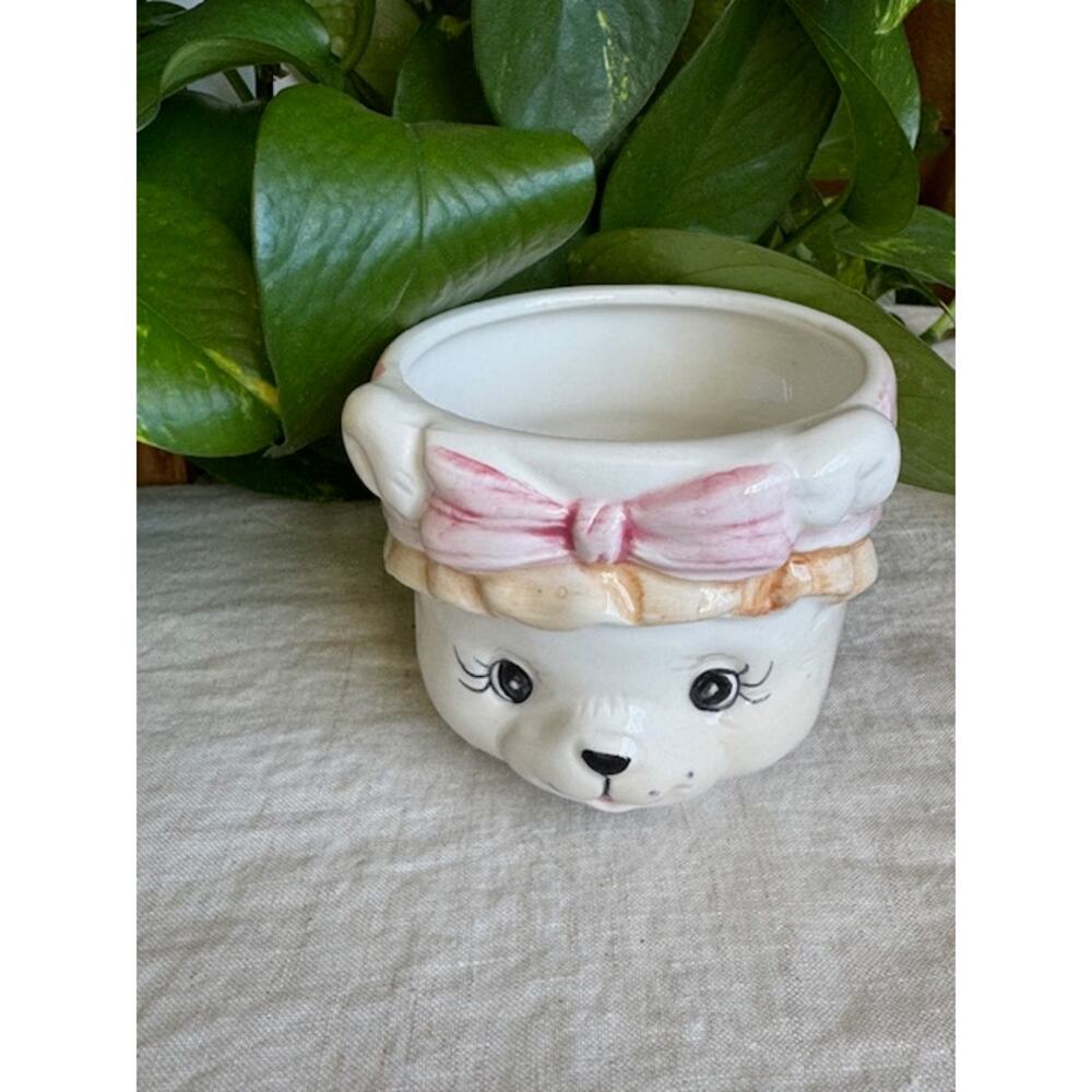 Vintage Teddy Bear Planter